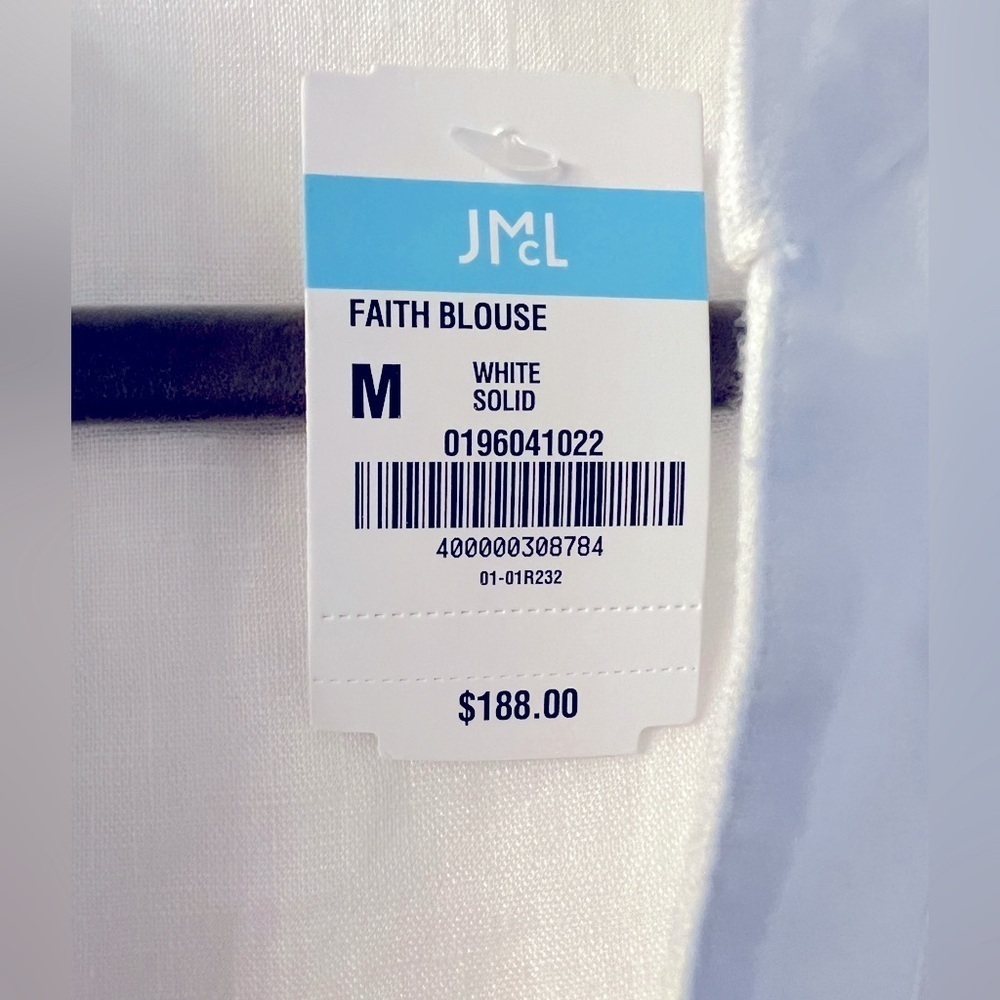 NEW J.McLaughlin Faith Linen Tunic Blouse, Medium - Picture 4 of 6